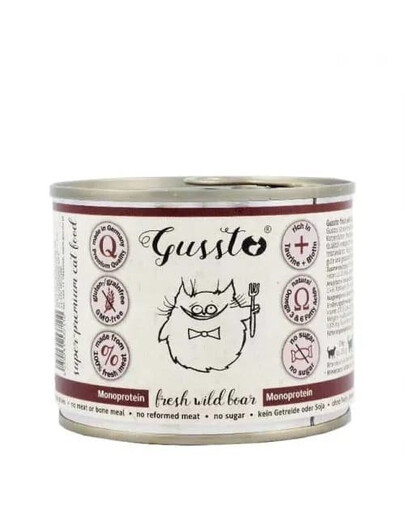 GUSSTO Cat Fresh Wild Boar 200 g